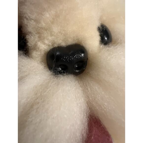 Sheepskin Dog plush Bag Handcrafted In New Zealand Sheep Wool Shearling 15x9” - Picture 5 of 13